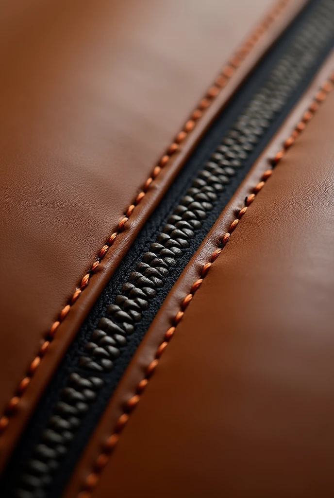 Close-up of the seams of the bag