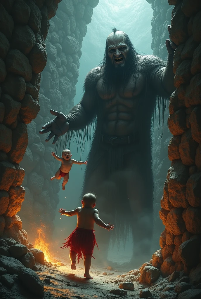 Seven boys and seven girls who are chained in the labyrinth of the best quality minotaur