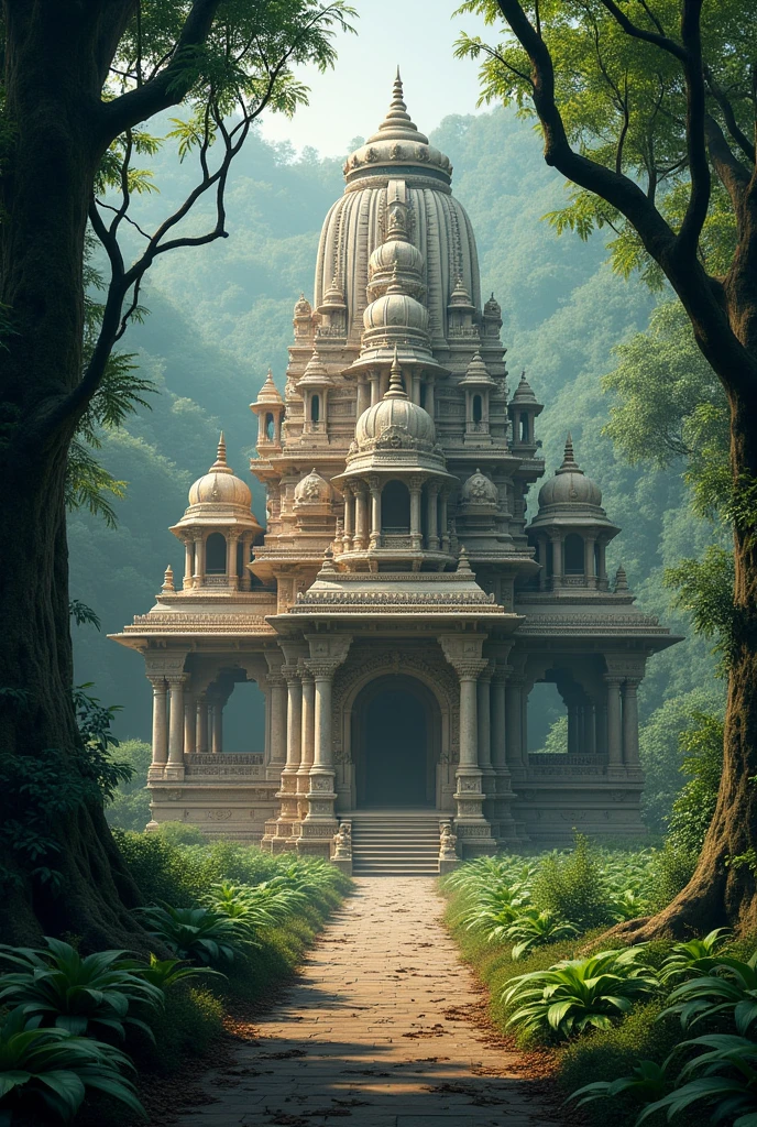 Ganesh maharj temple souronding full forrest