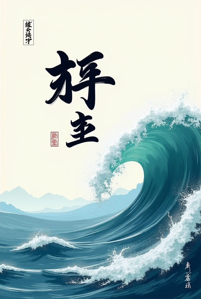 Japanese Waves, The inscription &quot;Darrley&quot;, logo