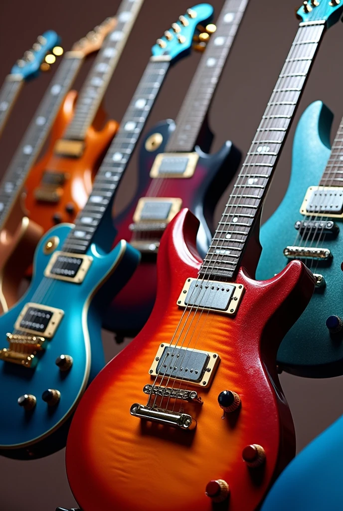 guitars with beautiful colours