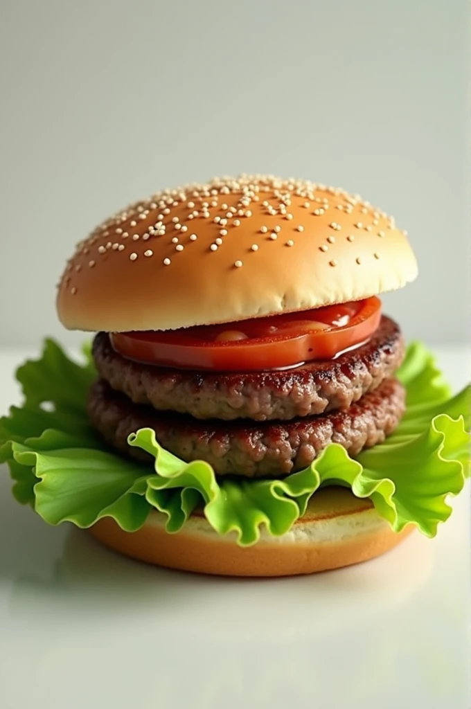 Burger with lettuce
