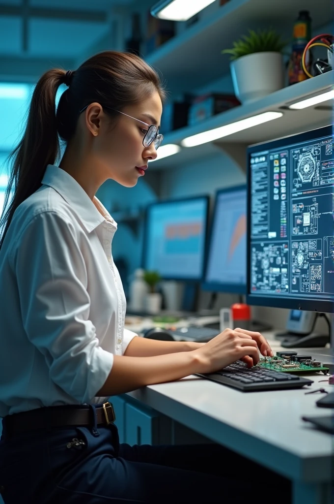 A hardware engineer that is a woman