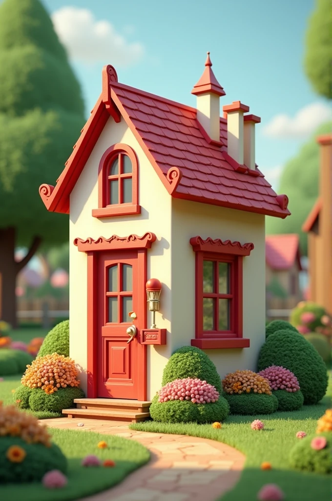 make me a two story house inspired by matches (posporo) box