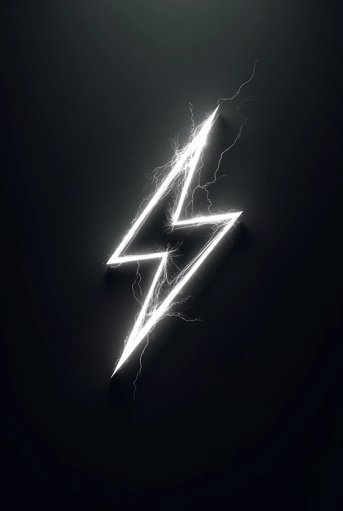make a V lightning logo