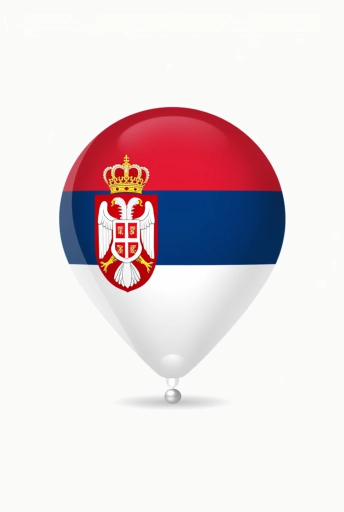 Create a logo with the flag of Serbia and "J'apprends le serbe"