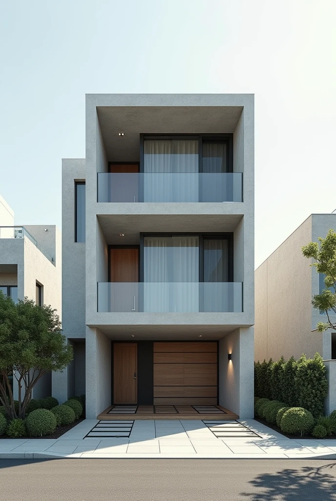 make me a two story building house modern inspired by matches (posporo) box