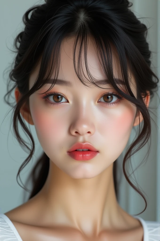 Selena gomez face shape, Beabadoobee lips, Taylor swift nose, Shin Min-a eyes