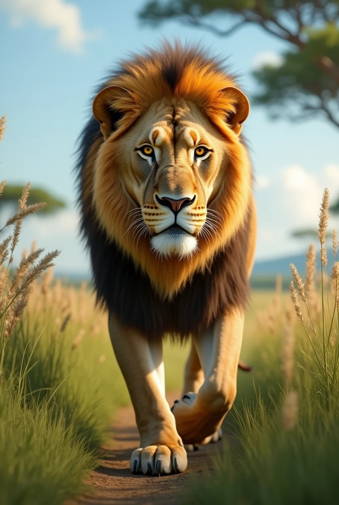 bir aslan 🦁 yüryor
video 