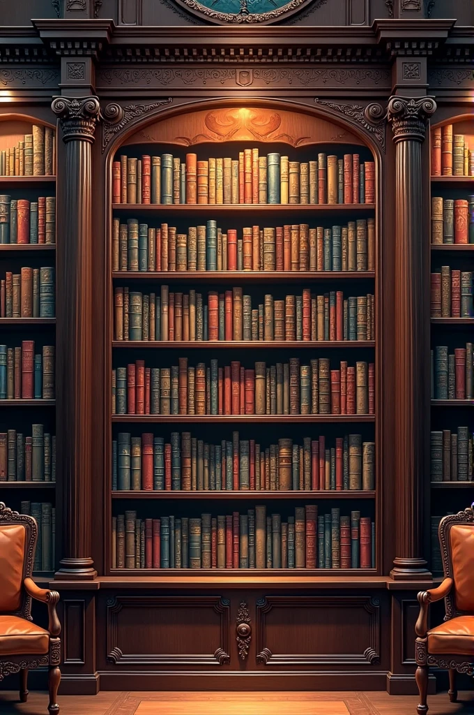 Facebook Page banner where 100 books in a bookshelf