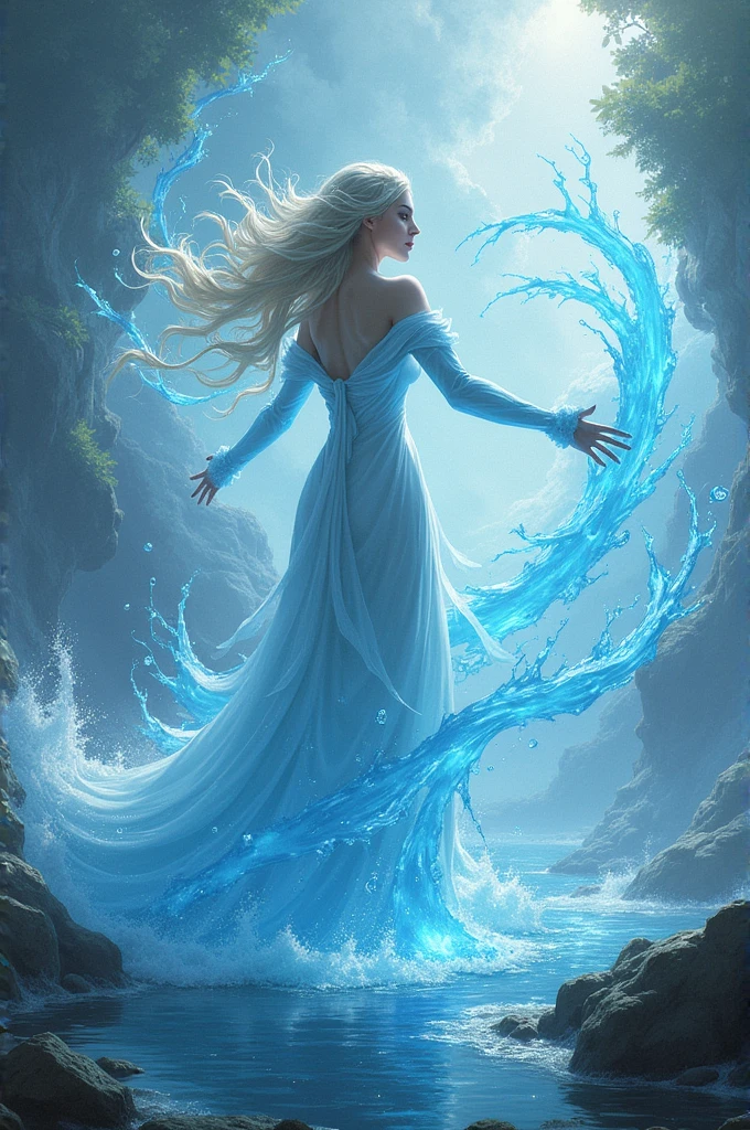 Draw a character with hydro vision.