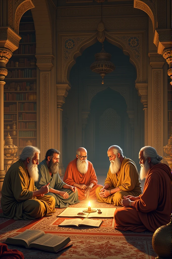 Typical Mahabharat time era inside house