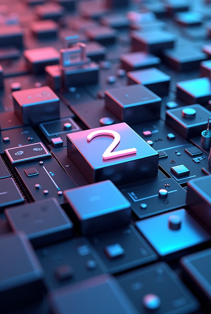 A beautiful picture where it is written
" Scenario 2" with background of cubes