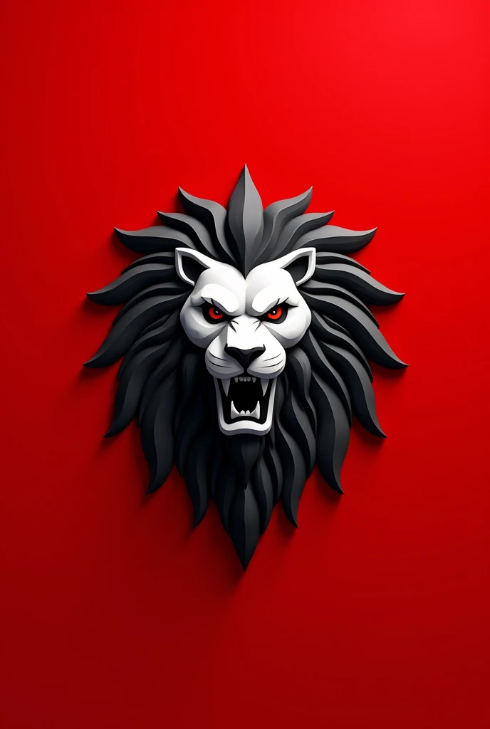 I want "Sri Lanka Police Net" logo text and lion face side, 3d, red background with bold text, beautiful beast, dangerous, cover