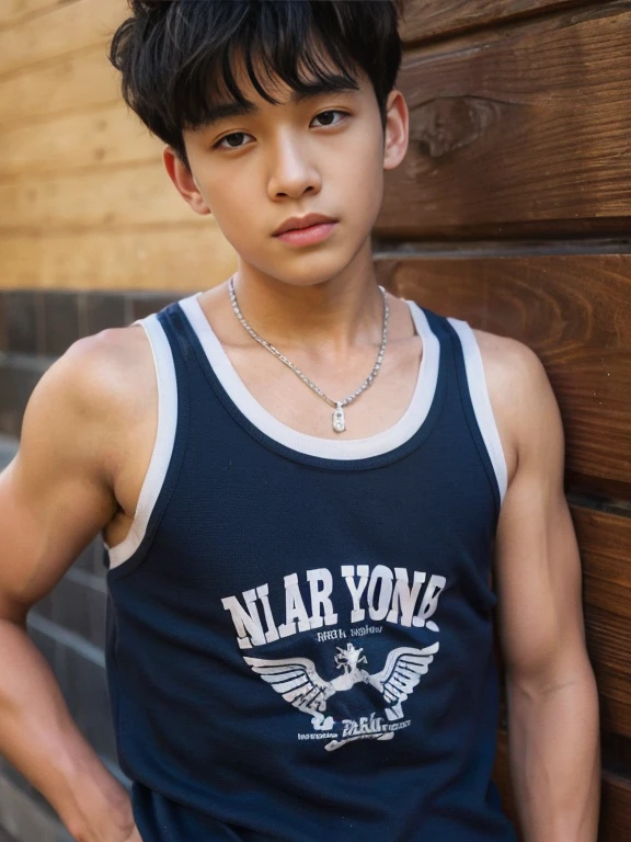 Junior high school boys Tank tops 5man