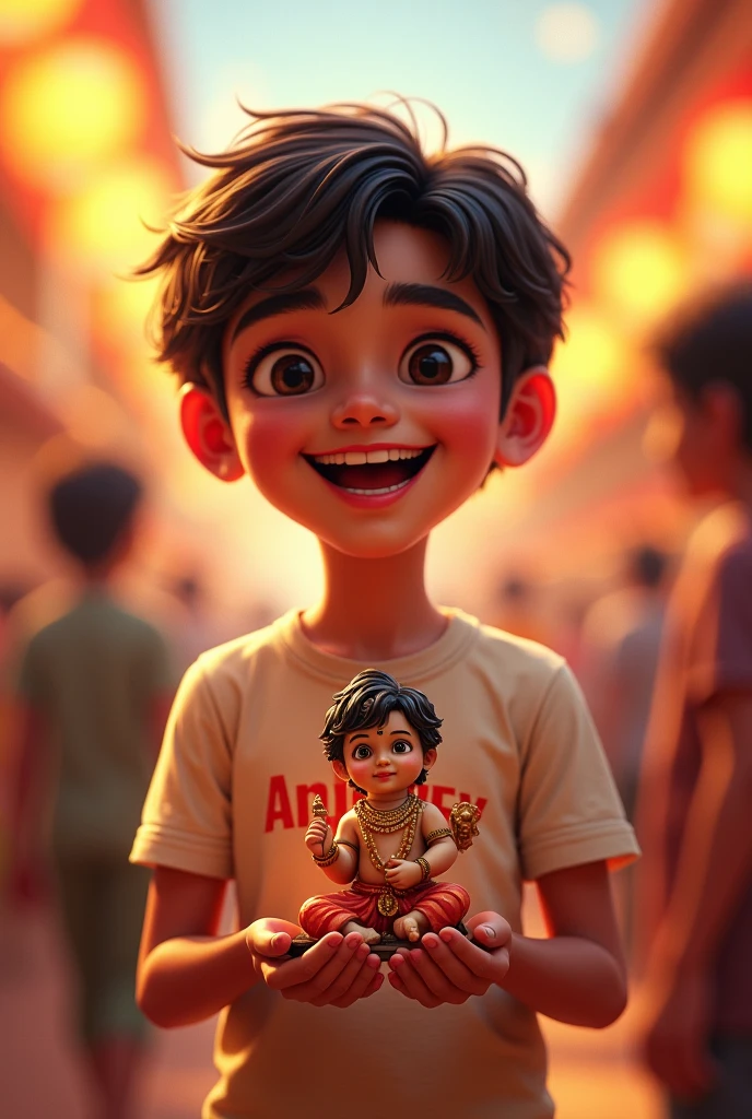 lord krishan birthday party with name sahil on t shirt men anime photo