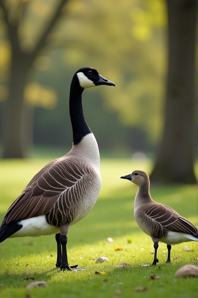 Goose watching an argument