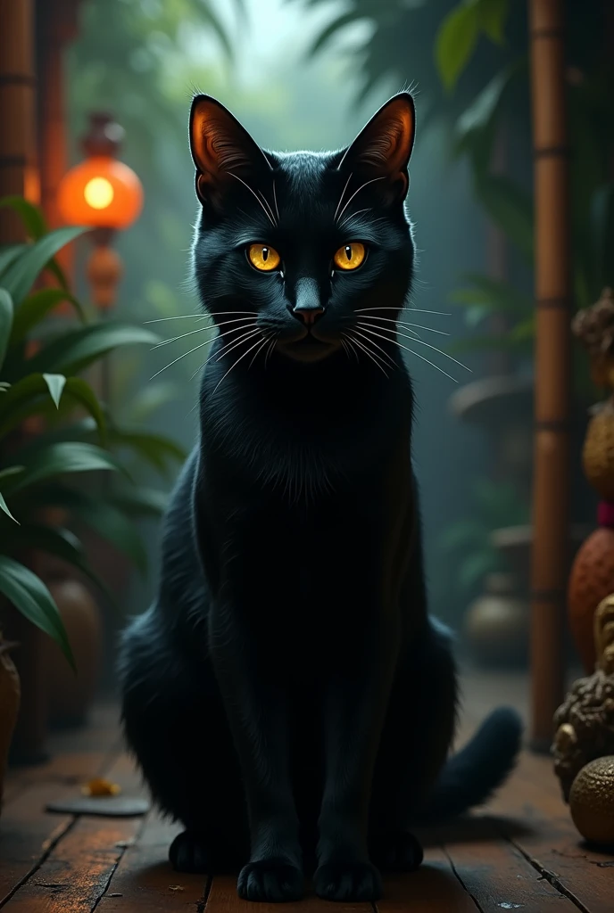 black cat for the superstition about bad luck, filipino cultural background