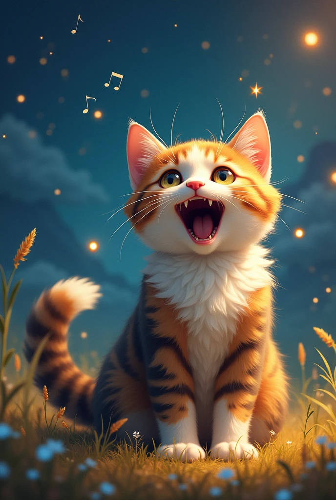A cat that sings
