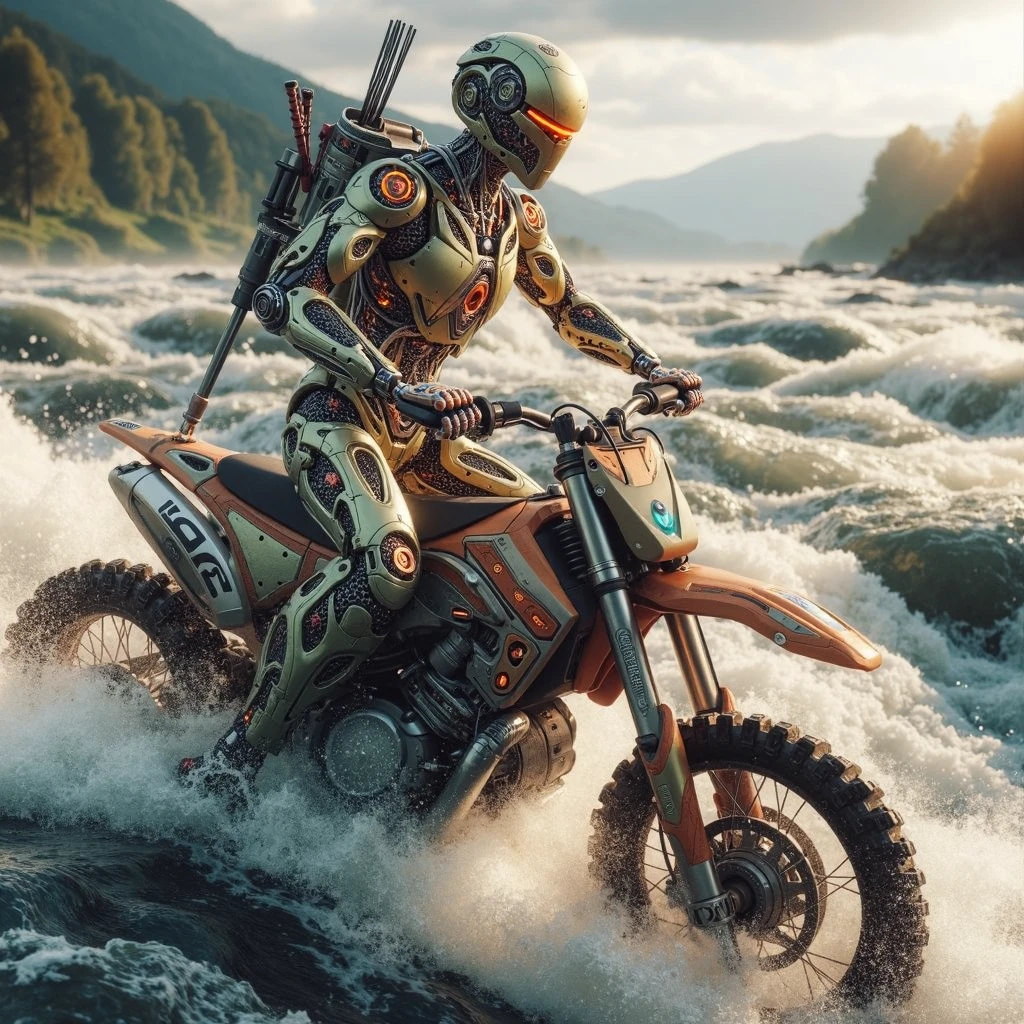 a gorgeous Cyborg adventure on Saturday at a raging water on the river