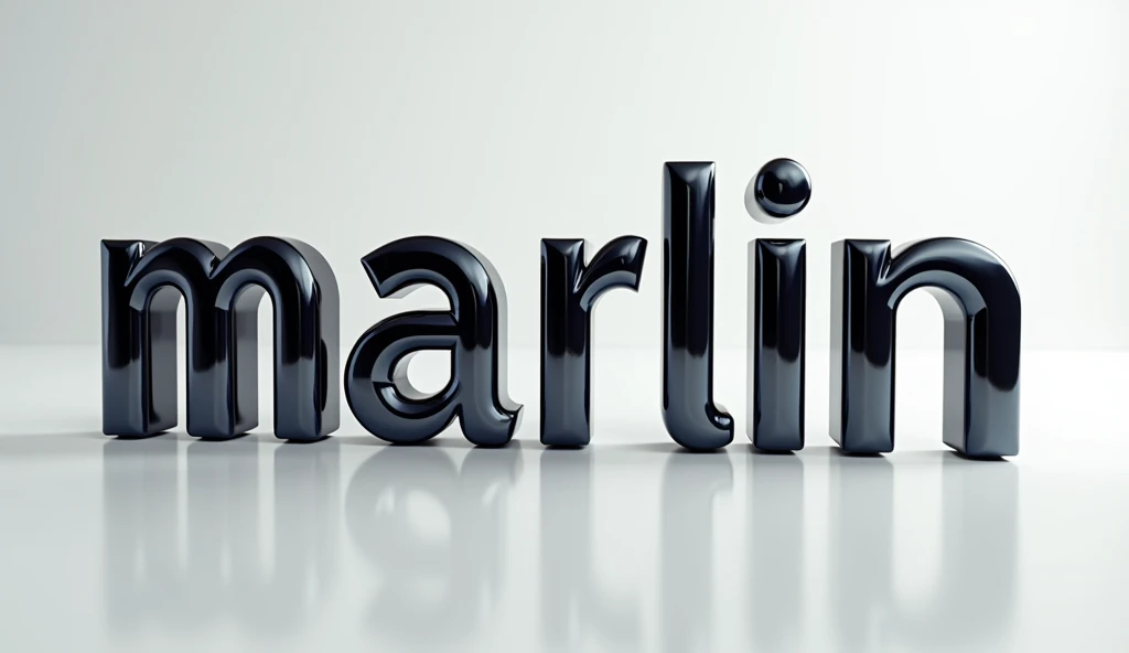CREATIVE "MARLIN "WORD in glossy letter