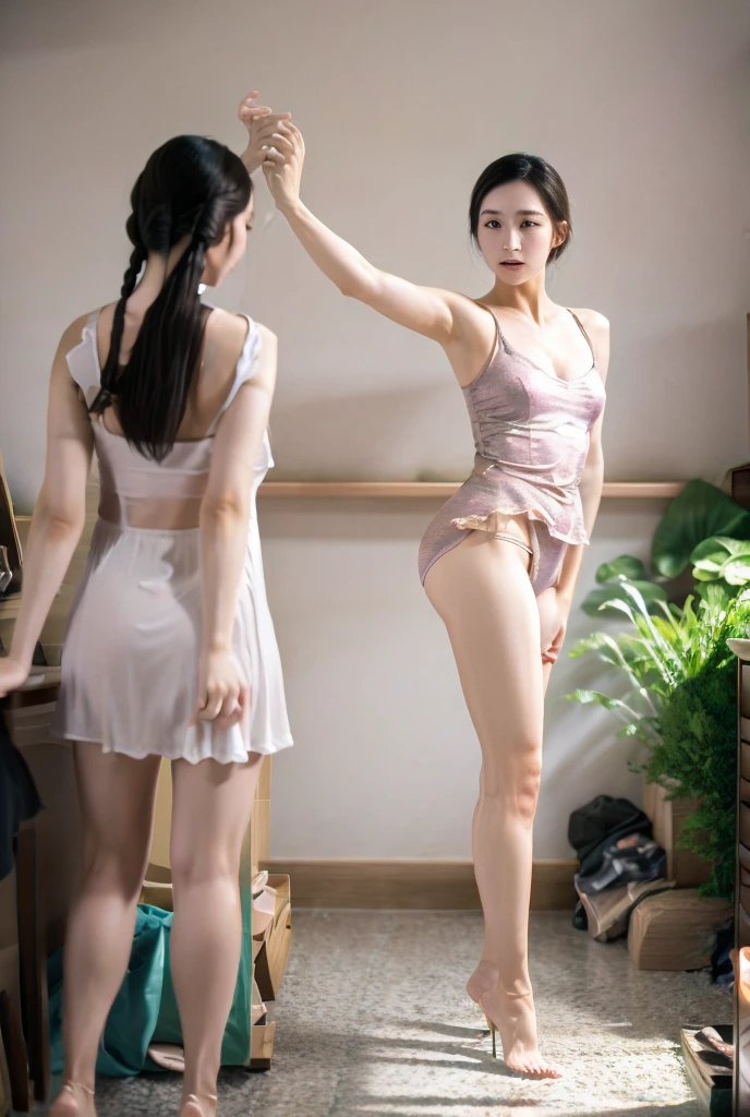 transform!Magical girl、Metamorphosis、Costume violently torn scene Widescreen, moving line,