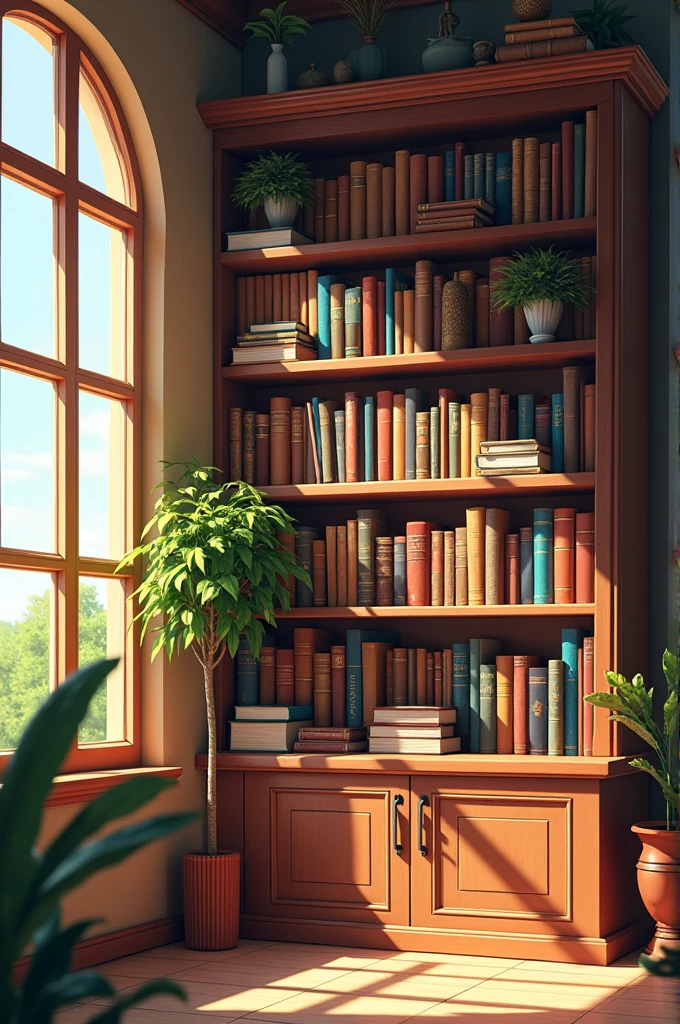 20 books in a bookshelf