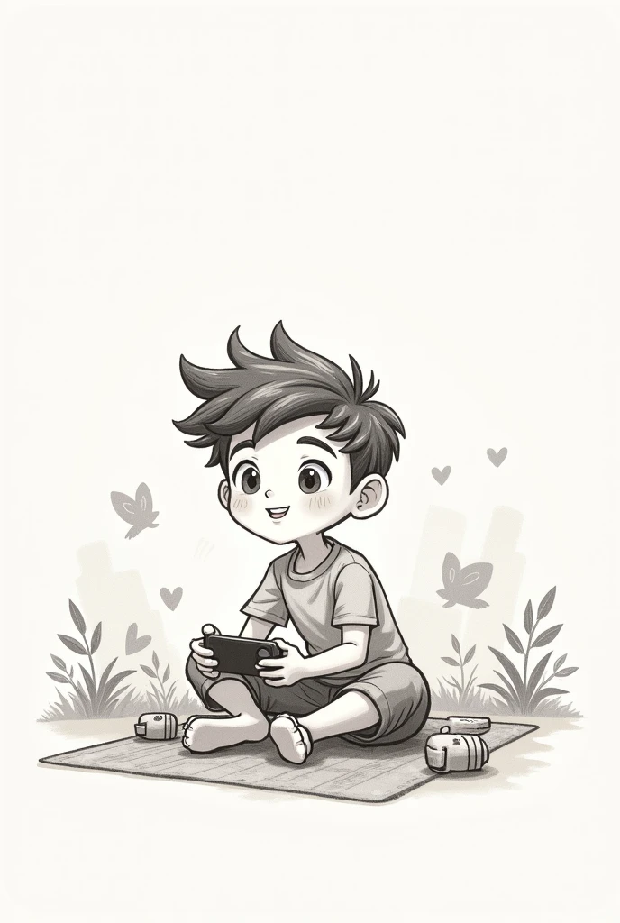 Easy cute pencil drawing male game