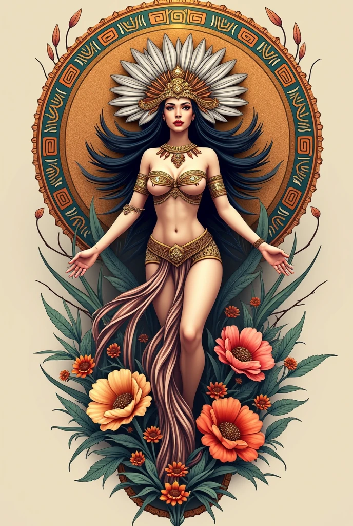 Xochiquétzal or Xochiquetzallien tattoo 
