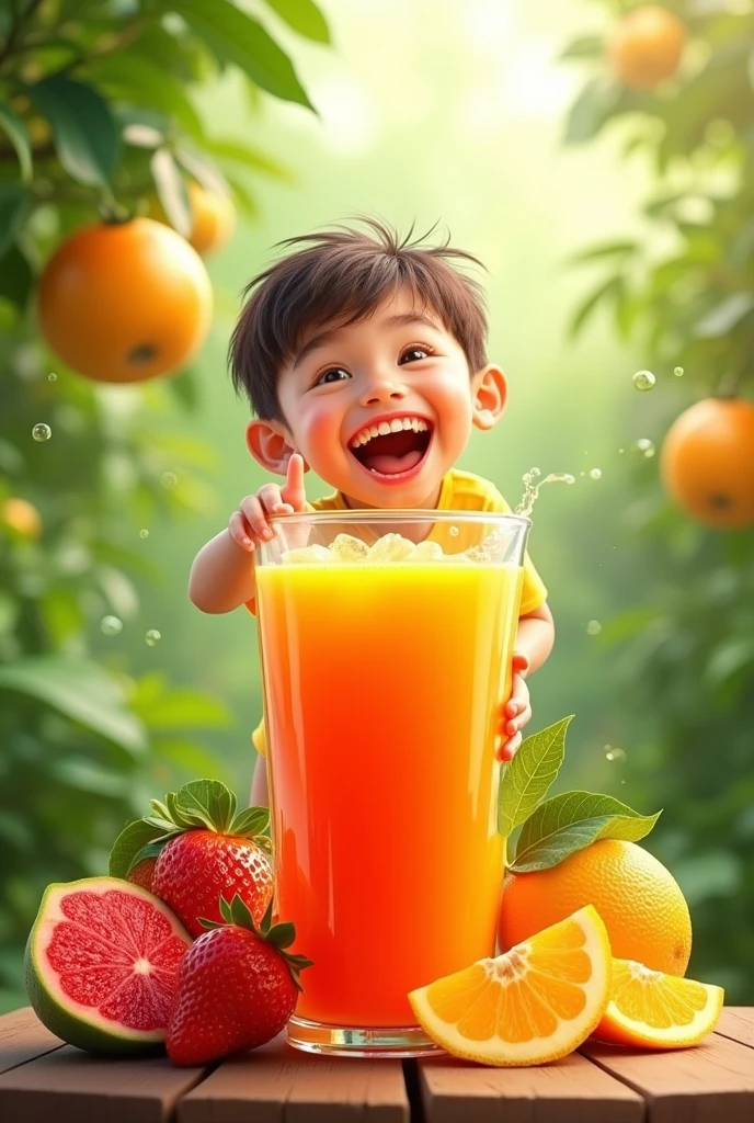 Generate a juice ad
