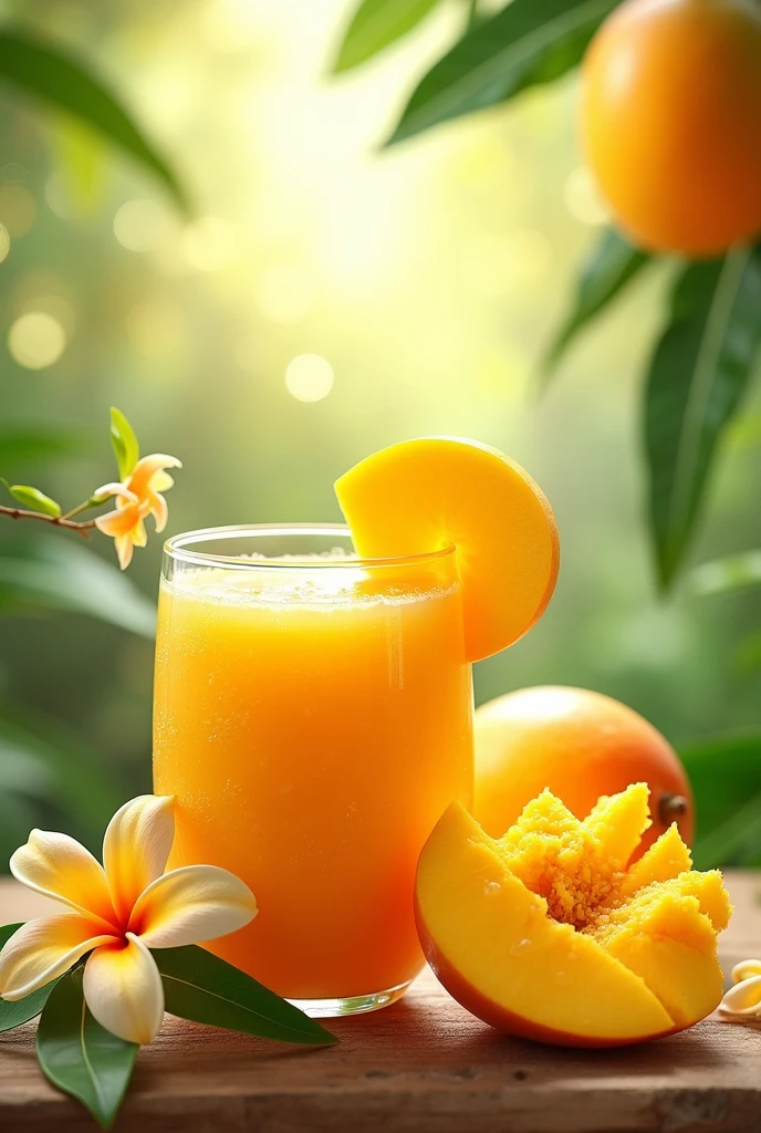 Generate a mango
juice ad