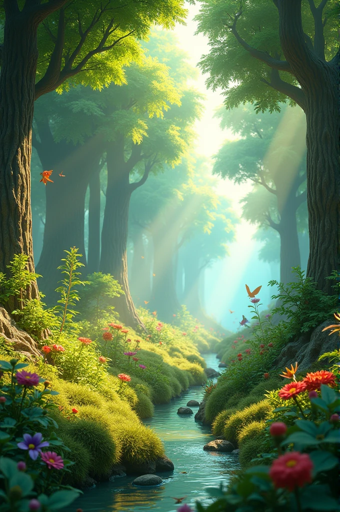 3d animated forest