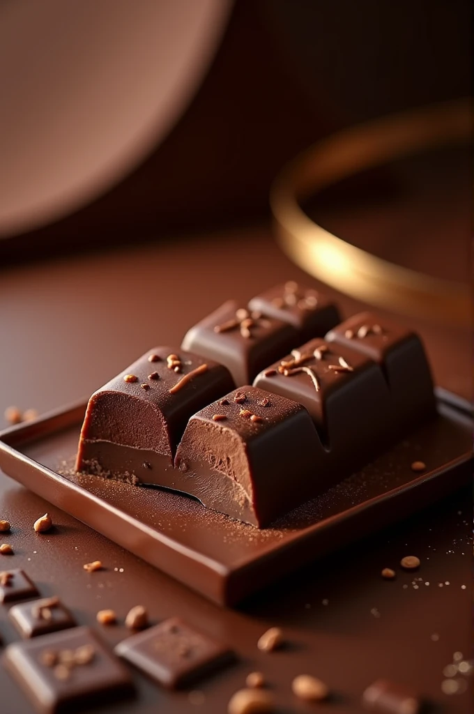 Generate a choclate packet ad