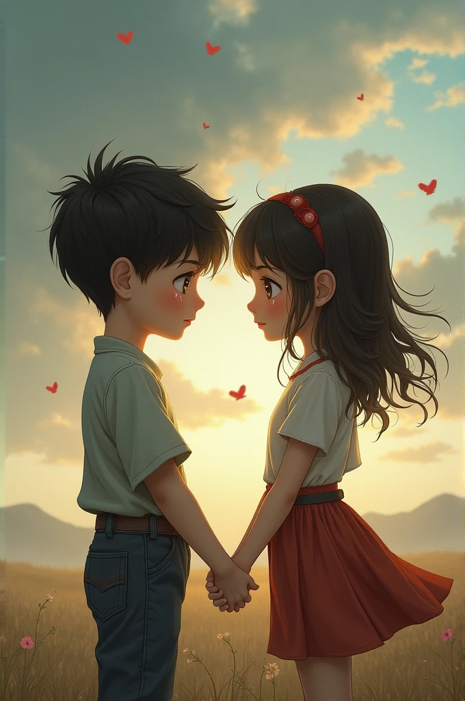 A youg boy who loved his girl like an life, and girl too loved him more, unfortunately their families made them separate now both are in distance sadly