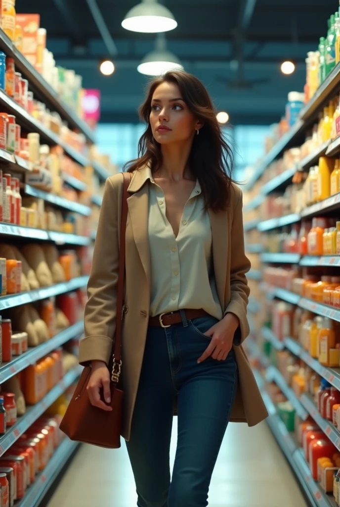 woman in the supermarket 