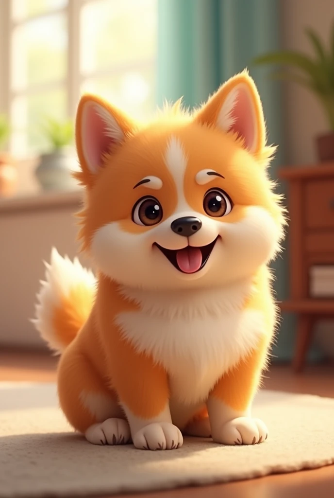 little happy dog