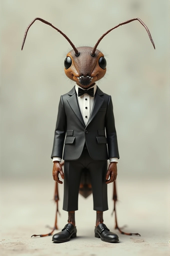 An ant wearing formal