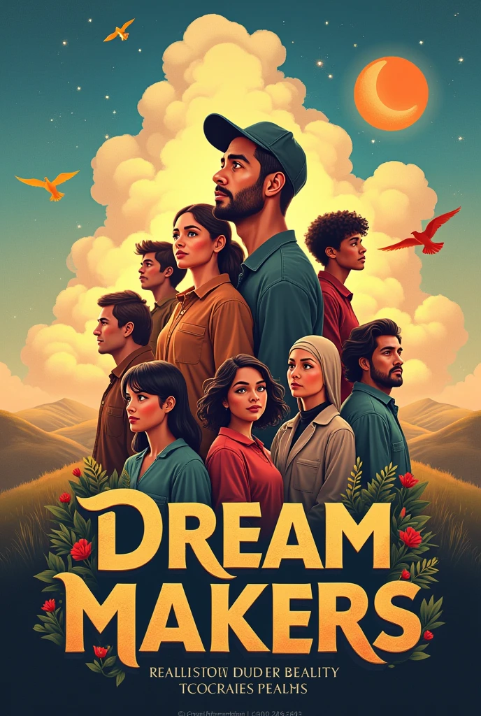 Create a poster for an organisation named Dream Makers.