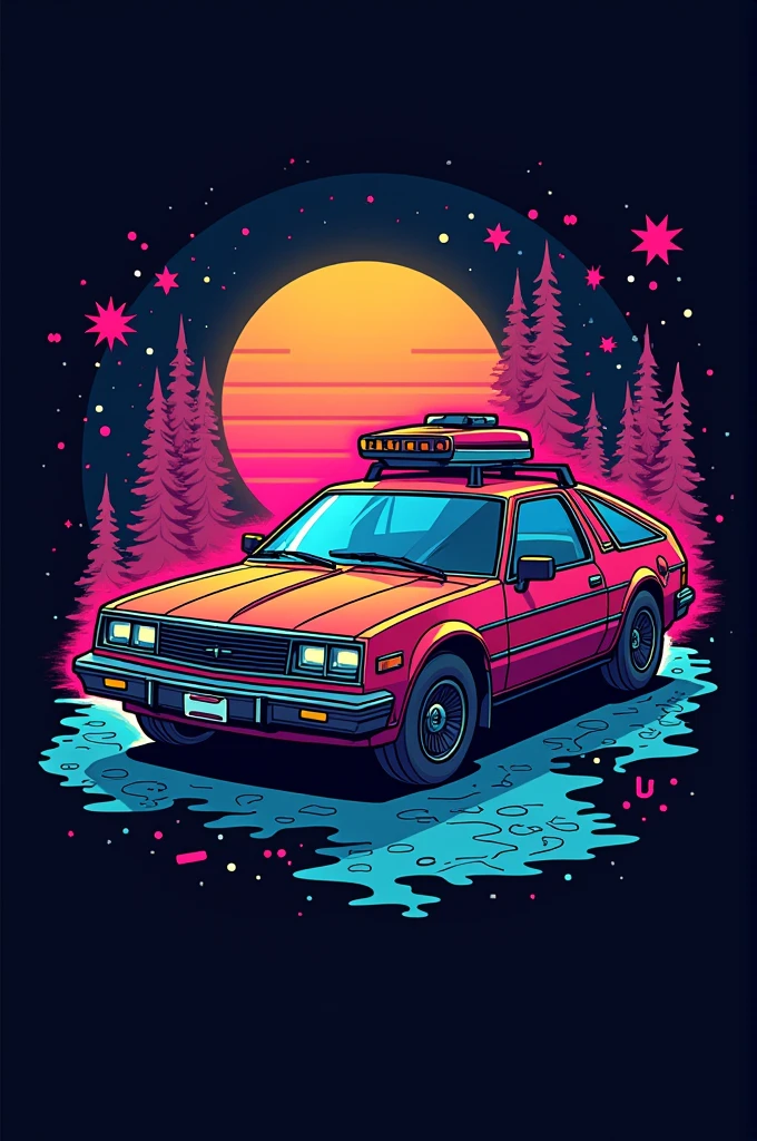 Trunk logo with 80s toys
