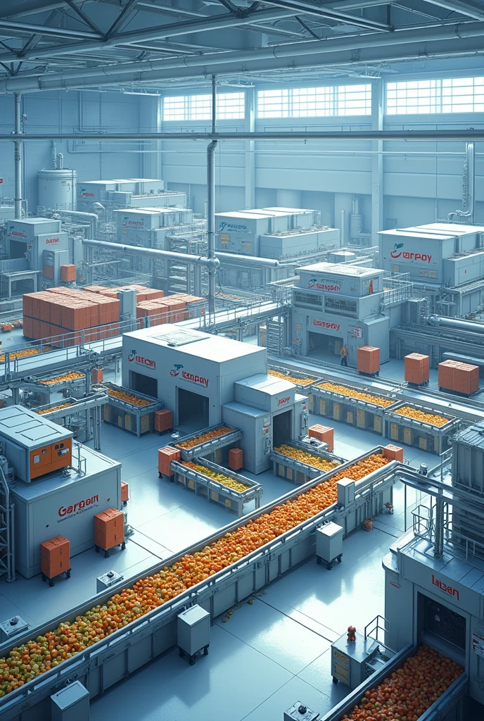 Frozen food industry plant 
