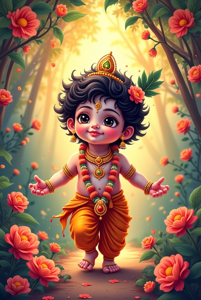 Name a Krishna Janmastami Wish photo with my name Bornil Monisha Shastri