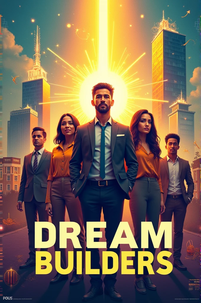 A poster for an organisation named dream builders
