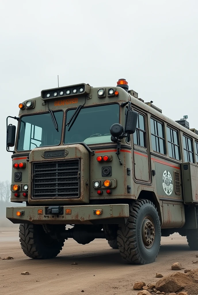 bus with fully armour