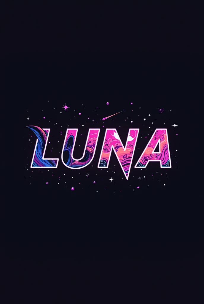 High resolution, Logo for Jdm cars, logo spelling swiftly “Luna” cool, Jdm theme, anime theme, Cyberpunk vibe name spelling, brand logo, logo for tshirt, brand logo “LUNA”, neon vibes, acid trip vibes, acid trip, shooting stars, acid trip inside “LUNA”, acid trip, hallucinations inside “LUNA”, Waves of hallucinations, 