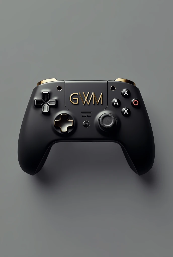 Give me a image that should be a gaming controller middle write GWM