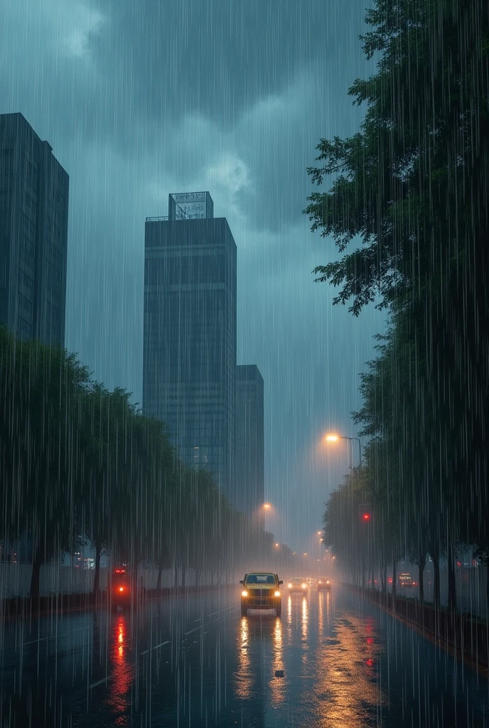 Heavy raining in ahmedabad