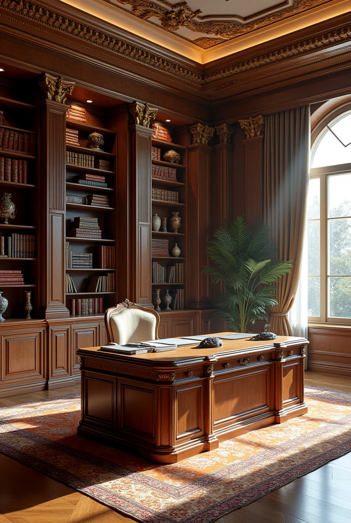Make a nostalgic Future style mansion office room