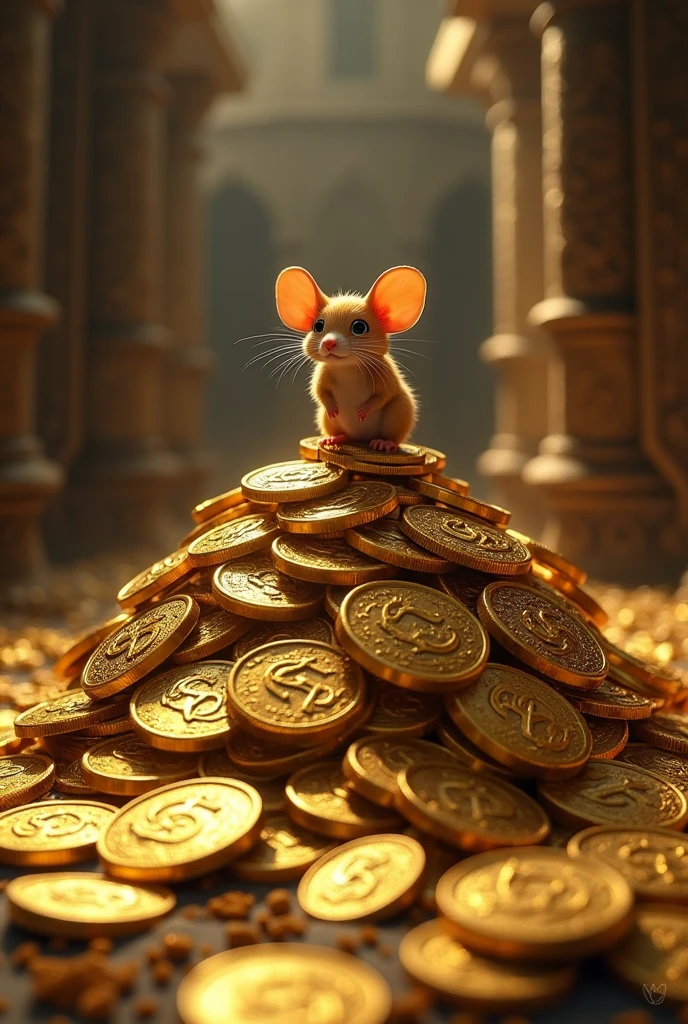mouse or rat gold tons of gold coins