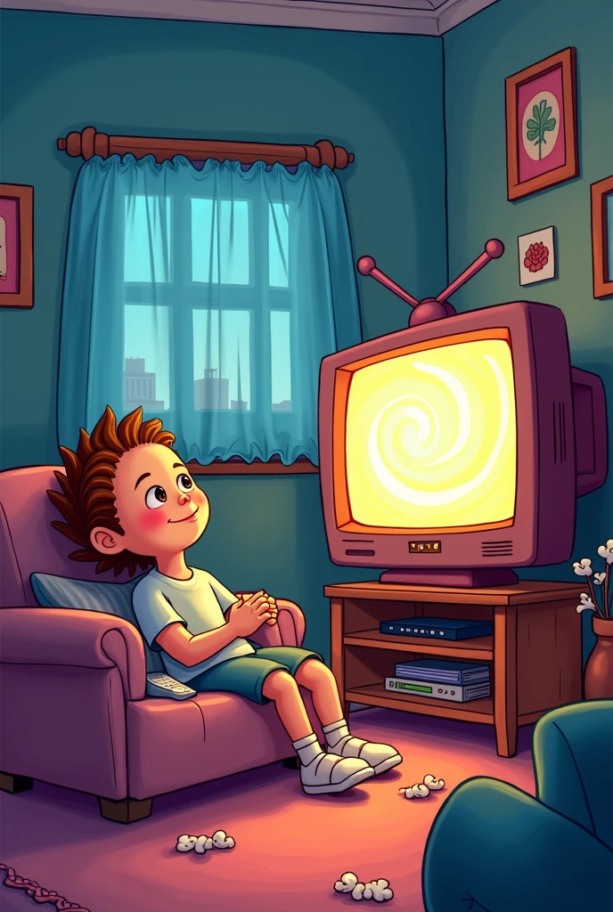 Easy drawing about media and watching tv