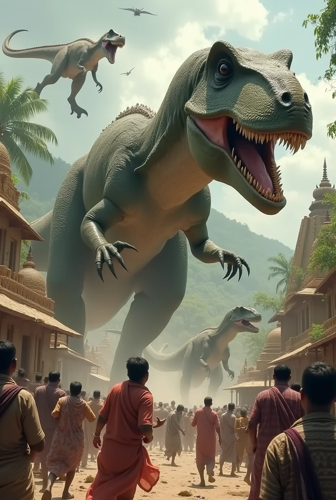 Dinosaurs attacking people in india